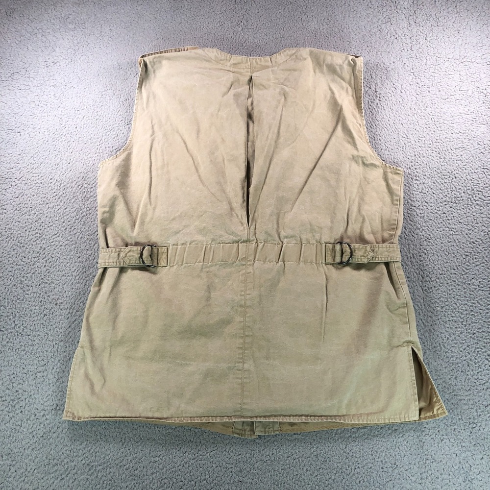 Vintage Orvis Vest Adult Extra Large Beige Khaki Fishing Safari Pockets Utility - Picture 6 of 13